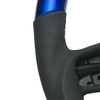 18" YourGrip Leather & Wood Candy Color Steering Wheel For 2012-2021 PB 579&2013-2021 KW T680-Indigo Blue