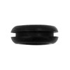 1/2" Mounting Hole Black Vinyl Grommet (11-Pack)
