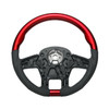18" YourGrip Leather & Wood Candy Color Steering Wheel For 2012-2021 PB 579&2013-2021 KW T680-Candy Red