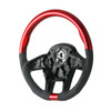 18" YourGrip Leather & Wood Candy Color Steering Wheel For 2012-2021 PB 579&2013-2021 KW T680-Candy Red