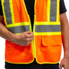 RigGear High Visibility Reflective Orange Safety Vest-XX Large
