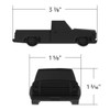 Solid Die-Cast 1973-1987 Chevrolet Truck Style Paper Weight-Matte Black
