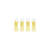 12-10 AWG #8 Stud CS Heat Shrink Ring Terminal - Yellow (4-Pack)