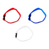 8" x 3/4"  Red,White,Blue Hook & Loop Velcro Strip-Tie Fasteners with Buckle (8-Pack)