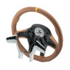 18" YourGrip GT PRO Leather Steering Wheel For 2012-2021 Peterbilt 579 & 2013-2021 Kenworth T680-Brown