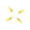 12-10 AWG #10 Stud CS Heat Shrink Ring Terminal - Yellow (4-Pack)