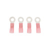 8 AWG 5/16" Stud CS Heat Shrink Ring Terminal - Pink (4-Pack)