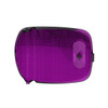 37054-UP RECTANGULAR DOME LIGHT LENS FOR 2006+ PETERBILT - PURPLE