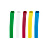 Assorted 1/4" Blue,Clear,Green,Red,Yellow Heat Shrink Tubing, 4" Long (5-Pack)