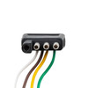 4-Way Flat Molded Male Trailer Connector w/ Polarized Plugs, 1 Pc.