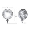 7" Chrome Dietz Style Headlight With 12 Volt 6014 Sealed Beam Bulb