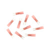 22-18 AWG #6 Stud CS Heat Shrink Spade Terminal - Red (10-Pack)