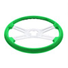 18" Candy Color 4 Spoke Steering Wheel - Candy Apple Green