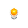 16 Amp 12V Amber Warning Light w/ 1/2" Panel Mount and Leads 1 Pc.