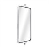 60026-UP 7" X 16" 430 STAINLESS STEEL WEST COAST STYLE MIRROR - HEATED