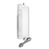 60027-UP 7" X 16" 430 STAINLESS STEEL WEST COAST STYLE MIRROR WITH CONVEX LOWER MIRROR - HEATED