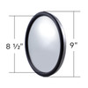 60009-UP 8-1/2" 430 Stainless Steel 150R Convex Mirror