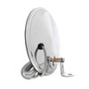 60025-UP 8-1/2" 430 Stainless Steel Heated 320R Convex Mirror