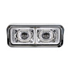 31154-UP HIGH POWER LED "CHROME" PROJECTION HEADLIGHT WITH LED TURN SIGNAL & POSITION LIGHT BAR - DRIVER