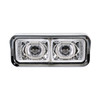 31155-UP HIGH POWER LED "CHROME" PROJECTION HEADLIGHT WITH LED TURN SIGNAL & POSITION LIGHT BAR - PASSENGER