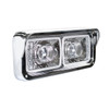 31155-UP HIGH POWER LED "CHROME" PROJECTION HEADLIGHT WITH LED TURN SIGNAL & POSITION LIGHT BAR - PASSENGER