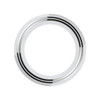 20515-UP CHROME STEEL SMALL GAUGE BEZEL FOR 2005 & OLDER KENWORTH AND PETERBILT