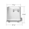 42790-UP CHROME FUSE COMPARTMENT ACCESS COVER FOR KENWORTH T680