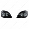 31207-UP "BLACKOUT" HEADLIGHT SET FOR 2008-2017 FREIGHTLINER CASCADIA (PAIR)