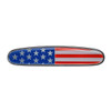 11003-UP CHROME DIE CAST USA FLAG EMBLEM FOR FREIGHTLINER HOOD