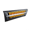 42864-UP HOOD AIR INTAKE GRILLE WITH AMBER LED FOR 2018-2024 FREIGHTLINER CASCADIA 126 - PASSENGER