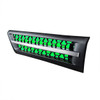 42867-UP HOOD AIR INTAKE GRILLE WITH GREEN LED FOR 2018-2024 FREIGHTLINER CASCADIA 126 - DRIVER