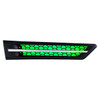 42868-UP HOOD AIR INTAKE GRILLE WITH GREEN LED FOR 2018-2024 FREIGHTLINER CASCADIA 126 - PASSENGER