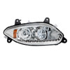 35734-UP CHROME 17 LED HEADLIGHT FOR 2018-2024 INTERNATIONAL LT - PASSENGER