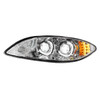 35867-UP CHROME LED HEADLIGHT FOR 2006-2017 INTERNATIONAL PROSTAR - DRIVER
