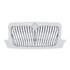 21206-UP CHROME GRILLE WITH CURVED GRILLE BARS FOR 2002-2018 INTERNATIONAL DURASTAR