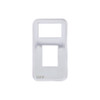 48157-UP STAINLESS STEEL SMALL PADDLE SWITCH TRIM FOR INTERNATIONAL