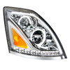 35754-UP CHROME ALL LED HEADLIGHT FOR 2013-2017 VOLVO VN/VNL - PASSENGER