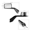 42243-UP CHROME HOOD MIRROR ASSEMBLY WITH SEQUENTIAL LED TURN SIGNAL FOR 2018-2024 VOLVO VNL - PASSENGER