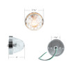 20722-UP Glass Watermelon Flush Mount Kit -Clear