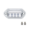 39930-UP 4 White LED Chrome License Plate Light/Utility Light