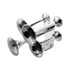 46130-UP 4 Trumpets Air Powered Chrome Train Horn