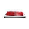 90055-UP Stainless Shoe/Boot Scraper With Nylon Brush - Red Brush