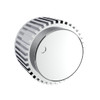 41078-UP Chrome Plastic 1" Diameter Control Knob