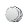 41078-UP Chrome Plastic 1" Diameter Control Knob