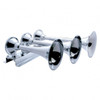 46145-UP 3 Trumpets Horizontal Chrome Train Horn - Left
