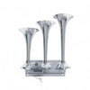 46146-UP 3 Trumpets Horizontal Chrome Train Horn - Right