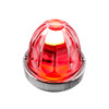 20411 -UP Dual Function Glass Watermelon Flush Mount Kit With LED Bulb - Red LED/Clear Lens
