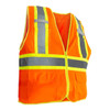 RigGear High Visibility Reflective Orange Safety Vest-Medium