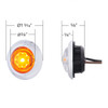 34822-UP LED Dual Function ArcBlast 3/4" Mini Light (Clearance/Marker) - Amber LED/Clear Lens