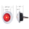 34823-UP LED Dual Function ArcBlast 3/4" Mini Light (Clearance/Marker) - Red LED/Clear Lens